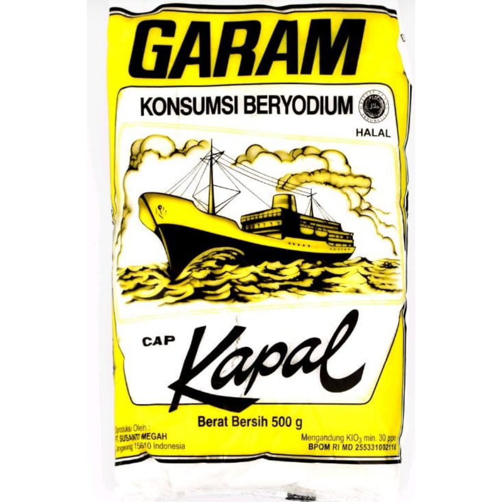 

Garam halus Cap Kapal kemasan