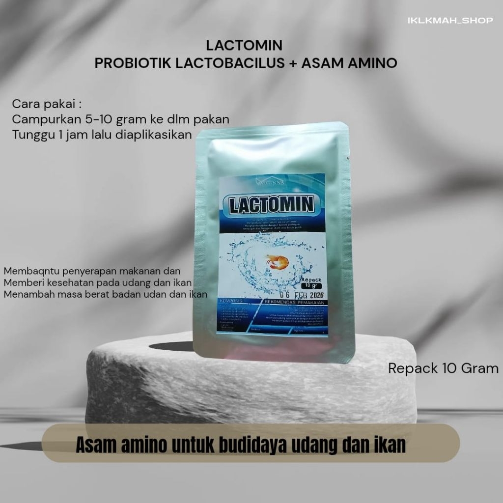 Lactomin Lactobacillus dan asam amino essensial repack 10g