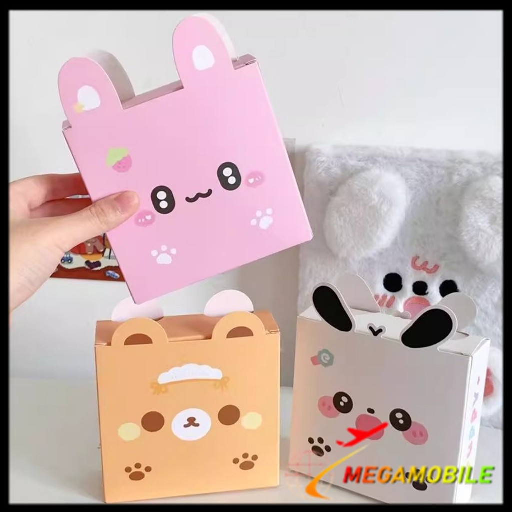 

MM - Goodie Box Hampers Gift Cute Animal Series Paper Box Ultah Kids Dus hadiah Snack Permen Kue karakter kartun lucu Tas Box Bingkisan Ulang tahun