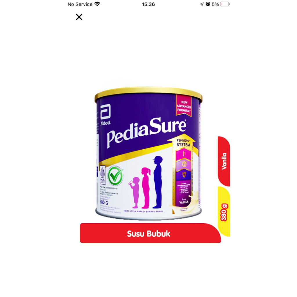 

pediasure tripplesure 800 gram susu pertumbuhan anak rasa vanila, madu dan coklat.