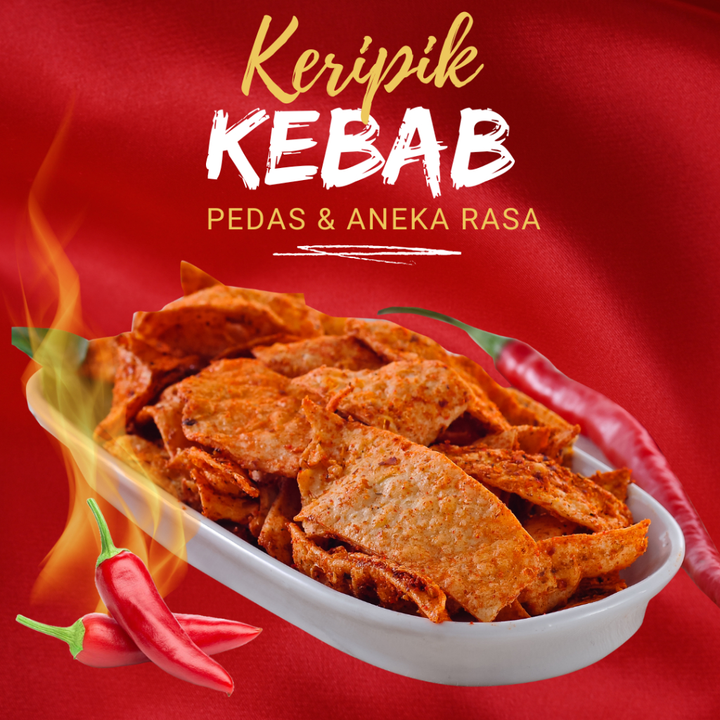 

Keripik Kulit Kebab Pedas 1Kg Viral Morang Moreng / Snack Tortilla Krispi Kiloan