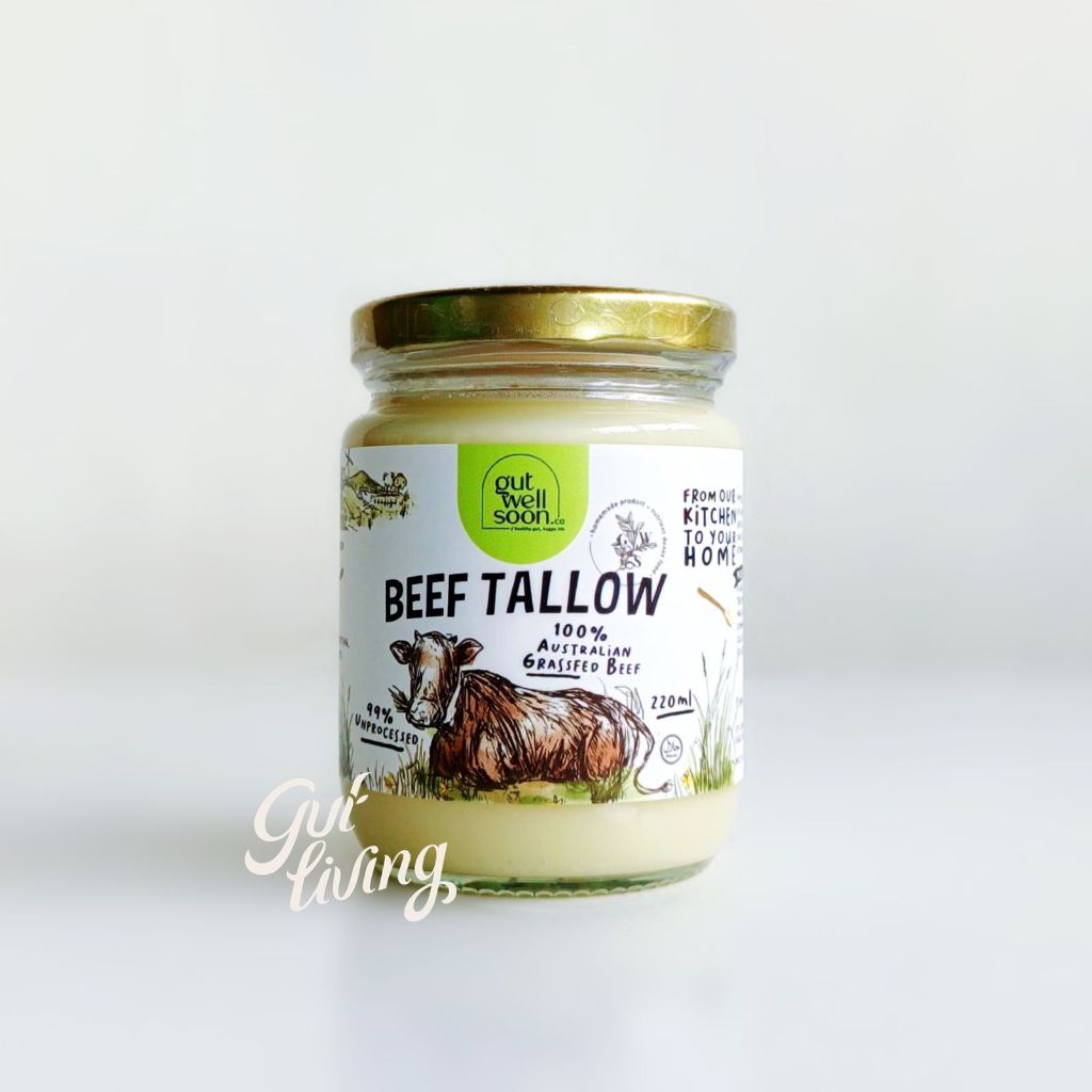 

Beef Tallow Grassfed Cow Unpurified Gut Well Soon Lemak Sapi Alat Masak Non Toxic SS316Ti