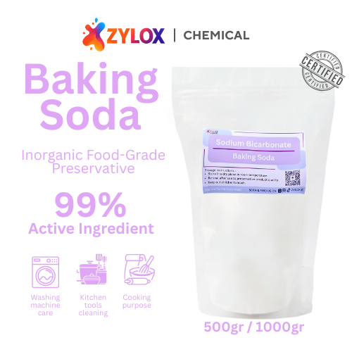 

Baking Soda - Sodium Bicarbonate Food Grade / Soda Kue 500 gr / 1000 gr By Zylox