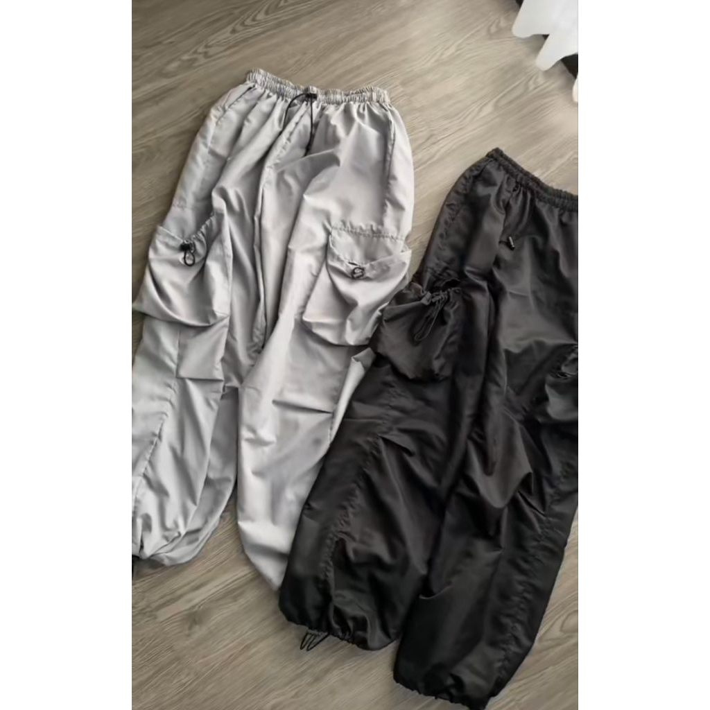 celana cargo parasut preloved