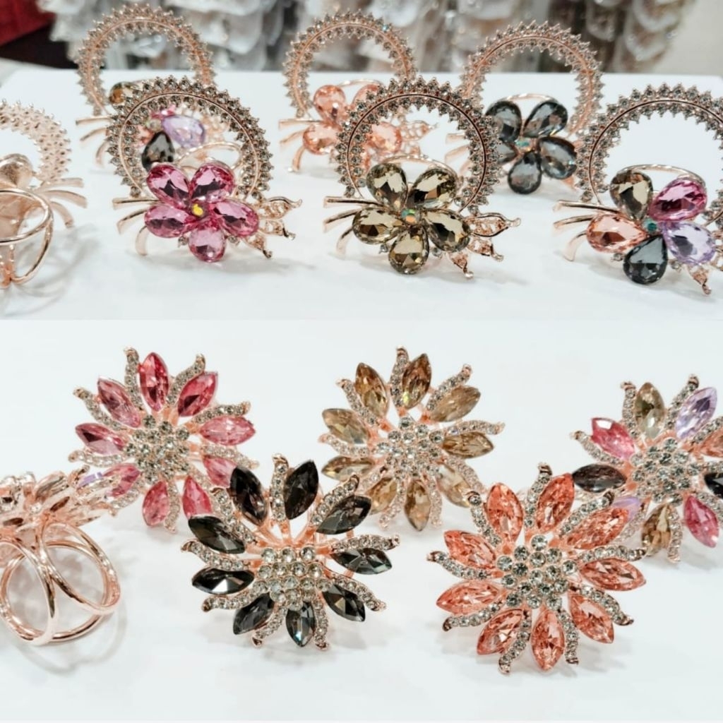 YMN - Ring Hijab Premium / Ring Zircon  Mewah/ Kolong Hijab Premium