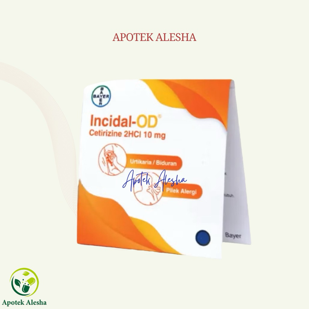 INCIDAL STRIP ISI 4 KAPSUL | OBAT BIDURAN PILEK ALERGI