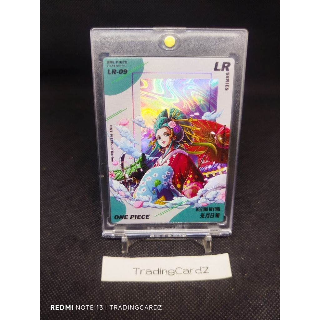 One Piece Fan's Made Trading card LR Series Kozuki Hiyori #LR-09 (Kartu tebal -/+ 55pt)(dpt sleeve)