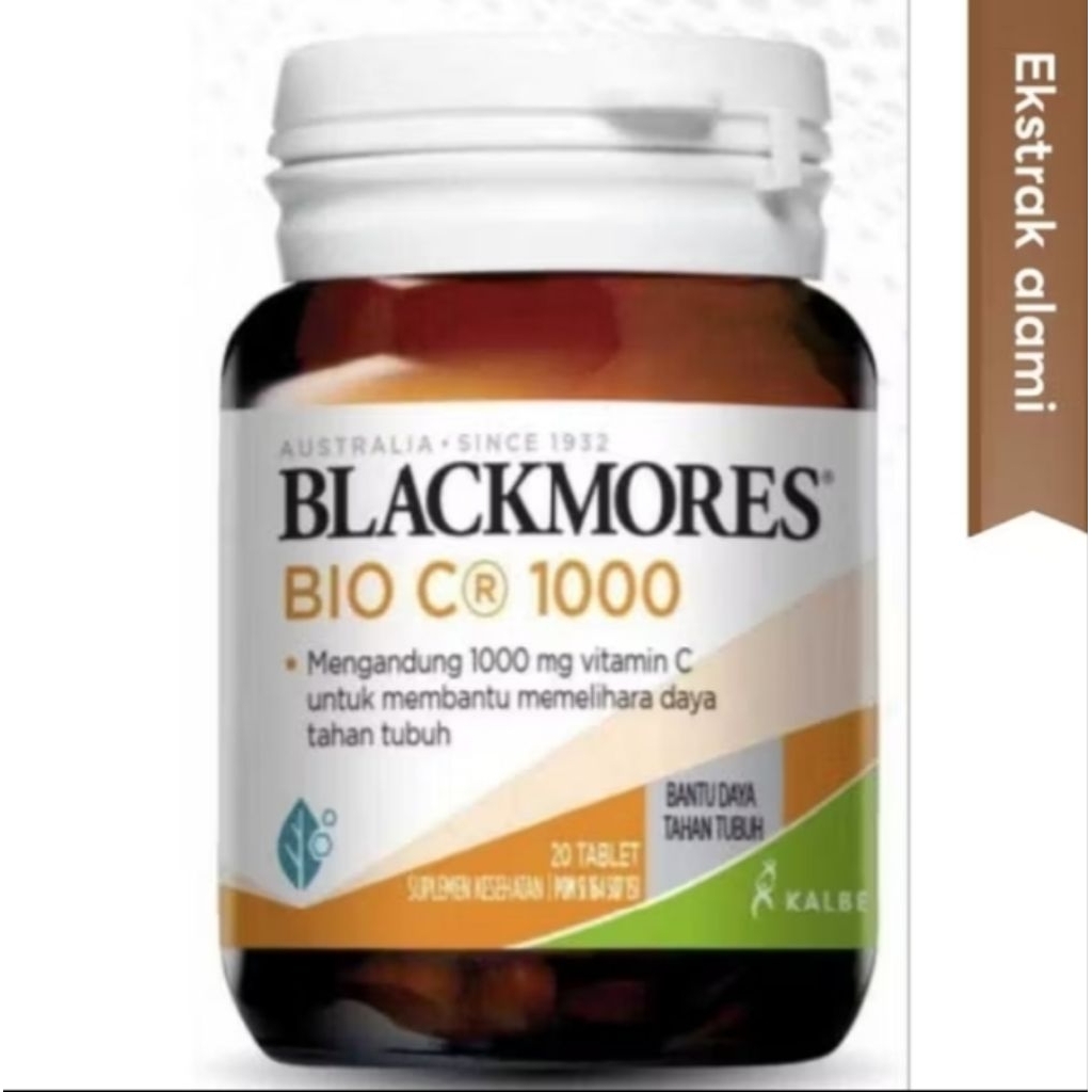 BLACKMORES BIO C 1000 UI BPOM KALBE 20 caps // Vitamin C // suplemen vitamin C blackmores