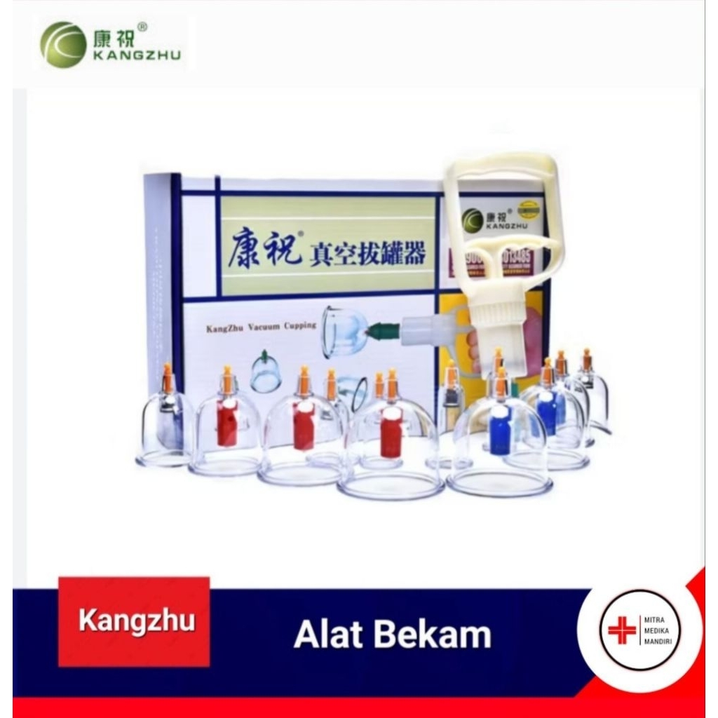 Kangzhu Sella Alat Bekam Kop Angin 12 Cup