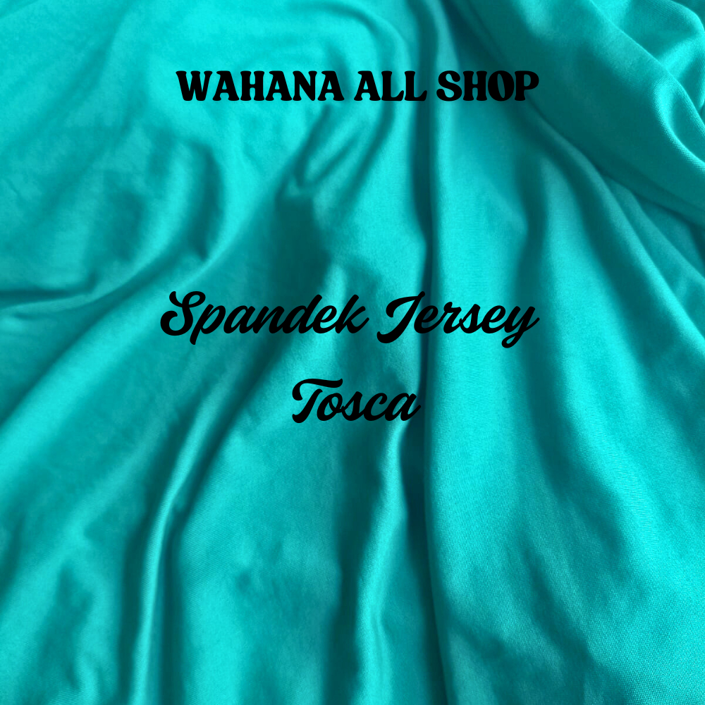 Kain Spandek Jersey Balon Premium Warna Tosca