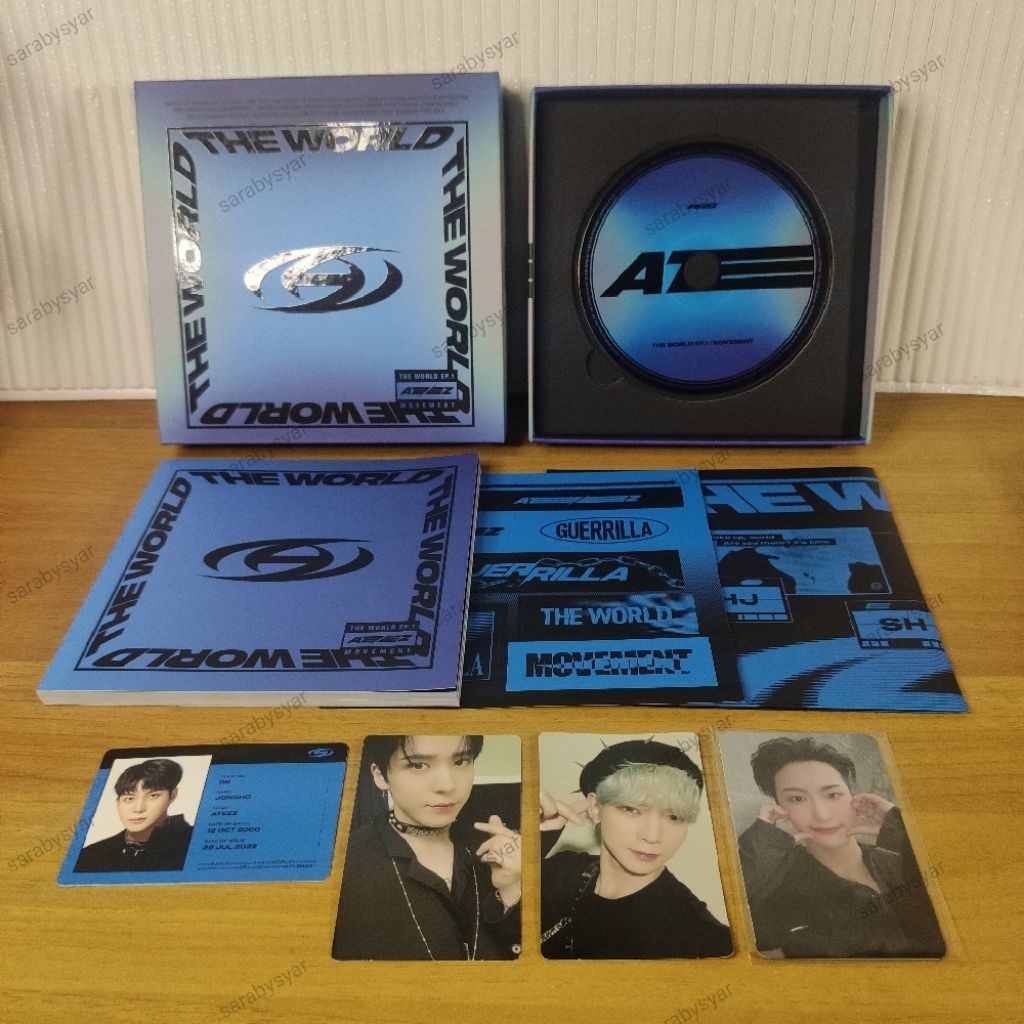 [UNSEALED] ATEEZ ALBUM THE WORLD EP.1 MOVEMENT A VER EVERLINE BENEFIT (HONGJOONG SEONGHWA YUNHO YEOS