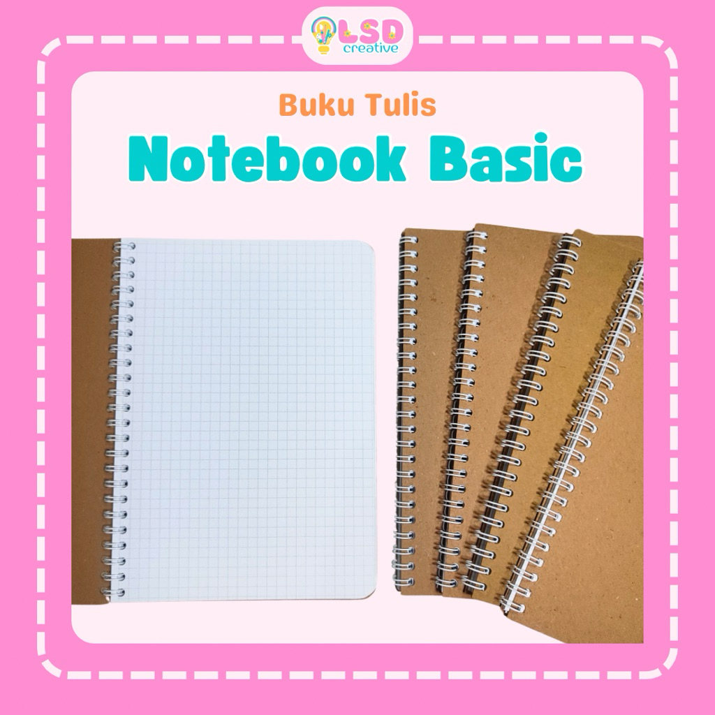 

Notebook Basic Estetik A5 isi Bookpaper HVS