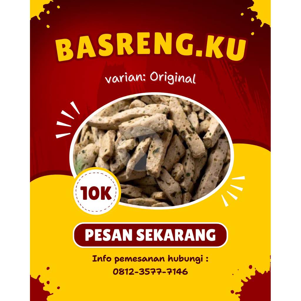 

BASRENG ORIGINAL, HALAL, Gurih,RENYAH !! 100gr