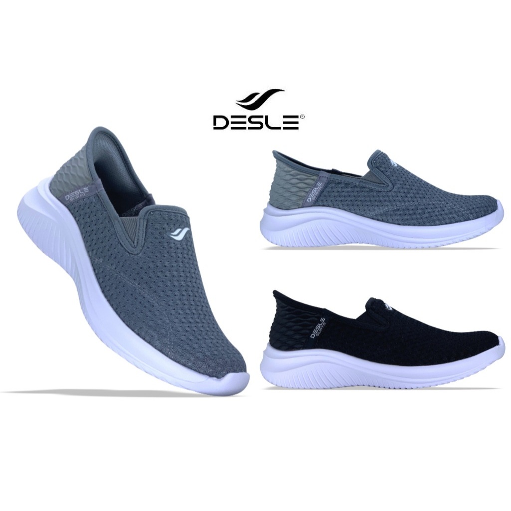 Desle Marseille Sepatu Sneaker Slip on Wanita Sneakers Olahraga Kasual Cewek