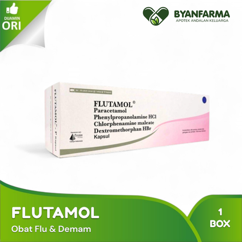 Flutamol Box 100 Tablet – Obat Flu, Demam, Batuk & Pilek Dewasa