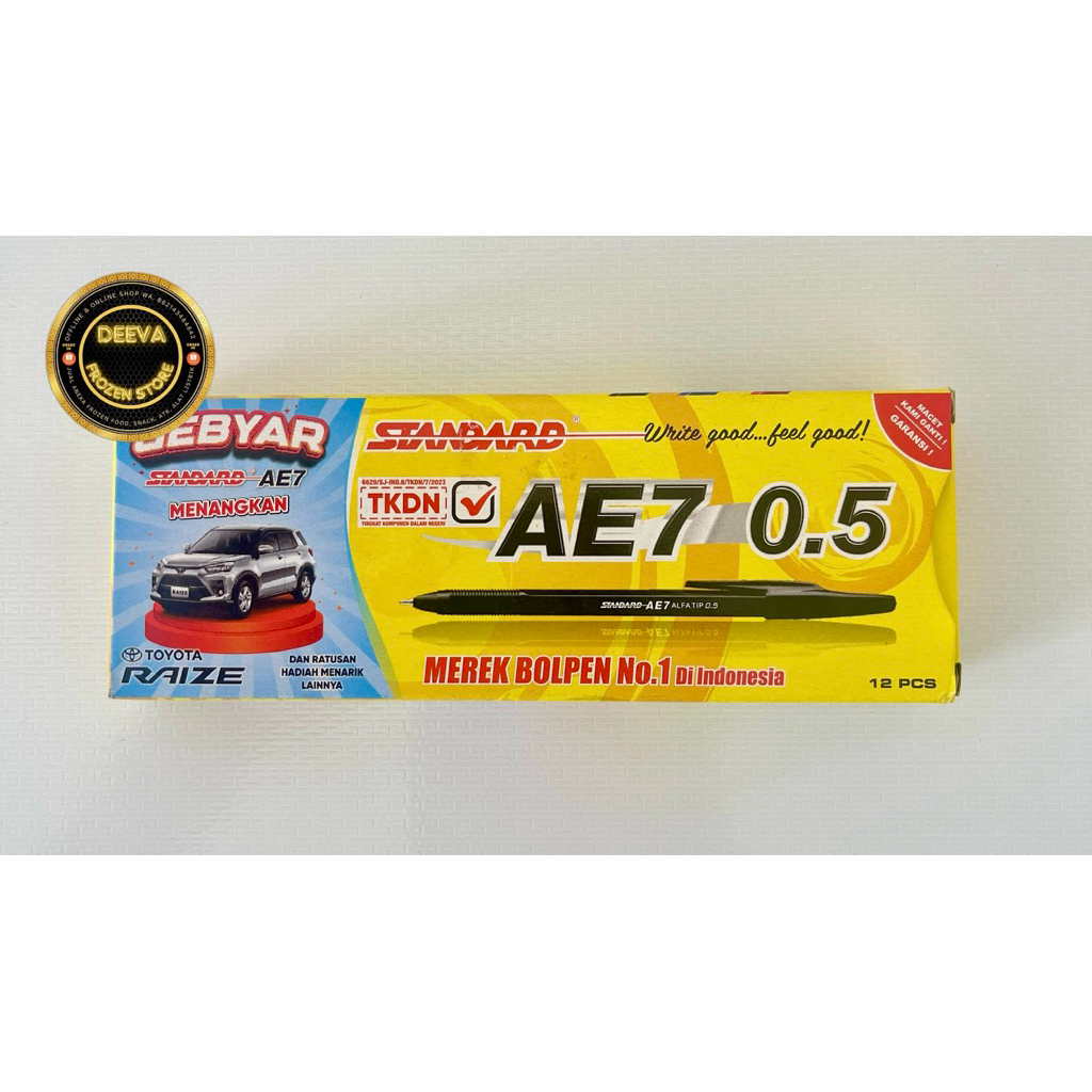 

BULPEN / BOLPEN / PULPEN AE7 FINE 0.5 STANDARD HITAM