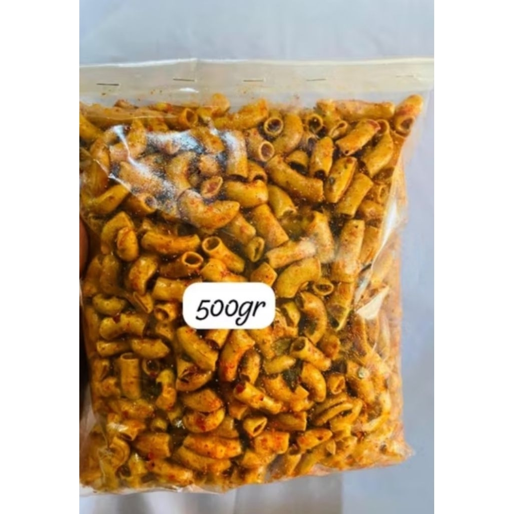 

Makaroni Bantet Hot daun jeruk, 250gr, 500gr dan 1kg
