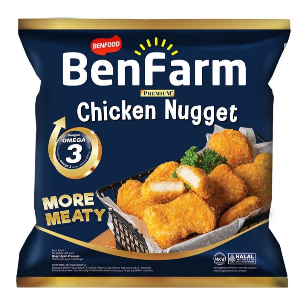 

BenFarm Naget Ayam Premium Kemasan 400 g