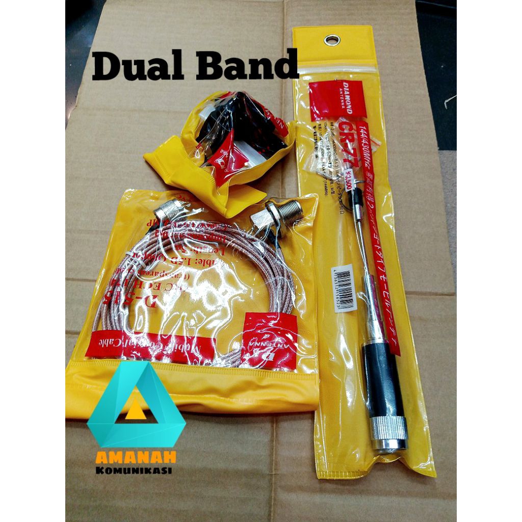 Paket Antena Radio Rig mobil Dual band pendel
