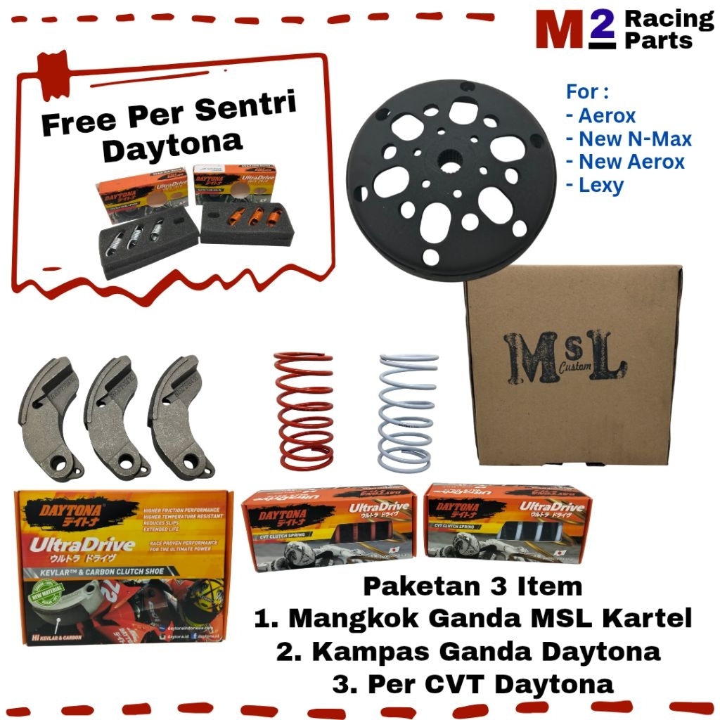 Paketan Pulley Belakang Aerox Lexy New N-Max New Aerox 155