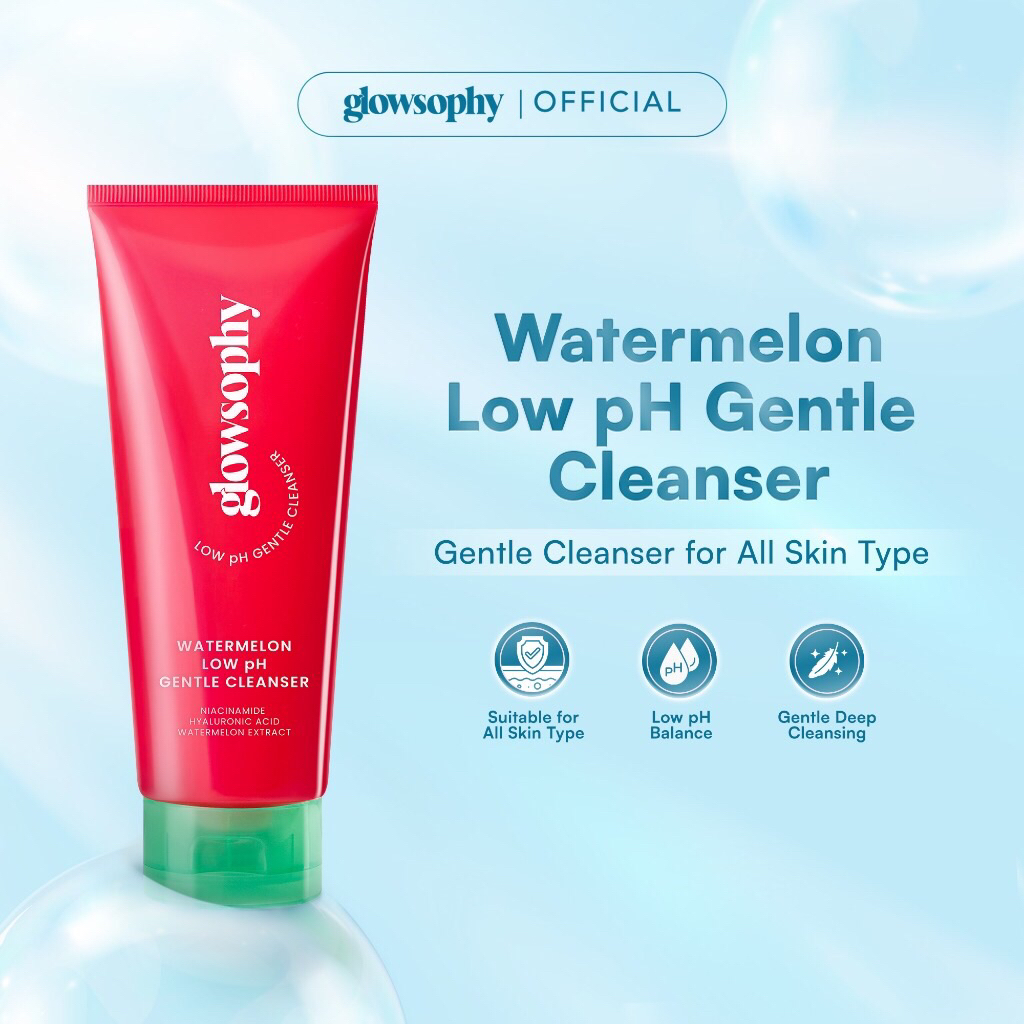 Glowsophy Berry BHA Low pH Gentle Cleanser sabun cuci muka facial wash Acne Prone Skin Friendly Faci
