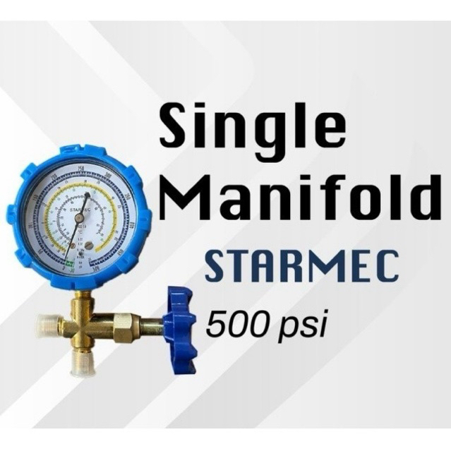 SINGLE MANIFOLD GAUGE - MERK STARMEC 220 psi / 500 psi