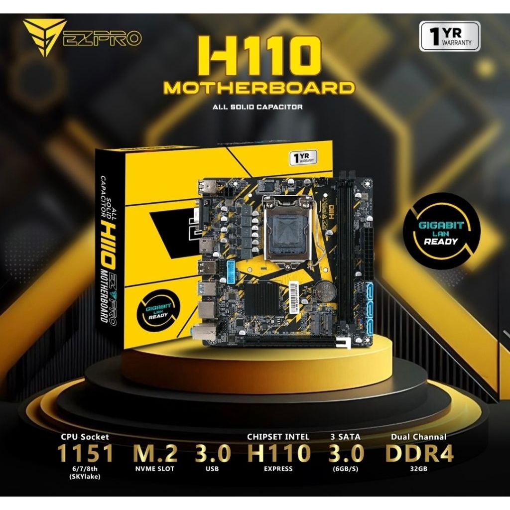 Motherboard Ezpro H110 LGA 1151 Slot NVME