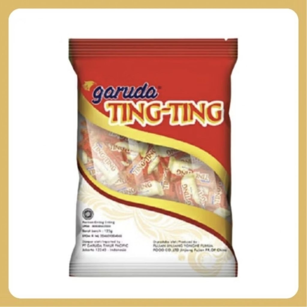 

Garuda Ting Ting Permen Kacang 125 gram (1 pack isi 50 pcs)
