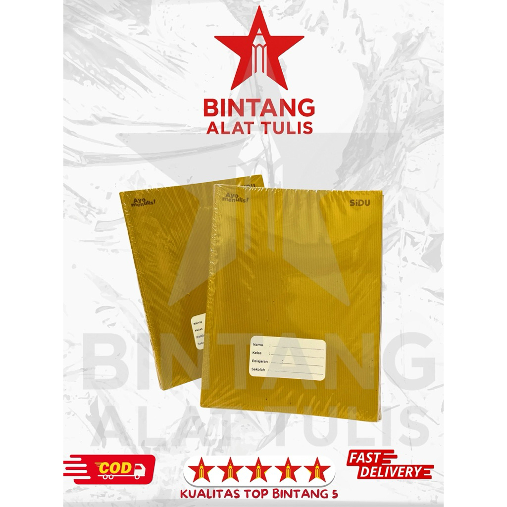 

Ay00! Buku Tulis SIDU Cover Coklat Craft Edition Buku Kwarto 40 & 60 Lembar Kertas Tebal