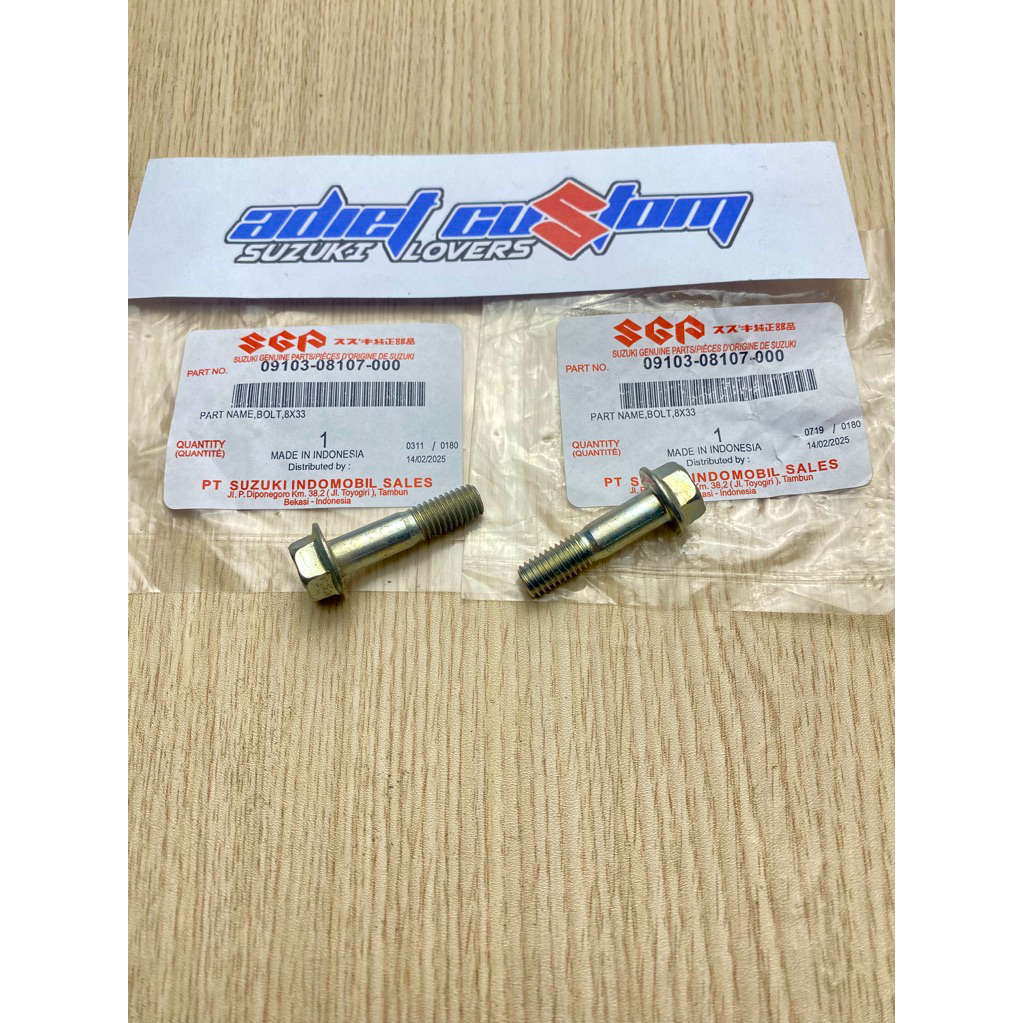 Baut Breket Kaliper Depan Suzuki Satria 2Tak / Fu150 Shogun Arashi Spin Smash Ori SGP 09103-08107-00