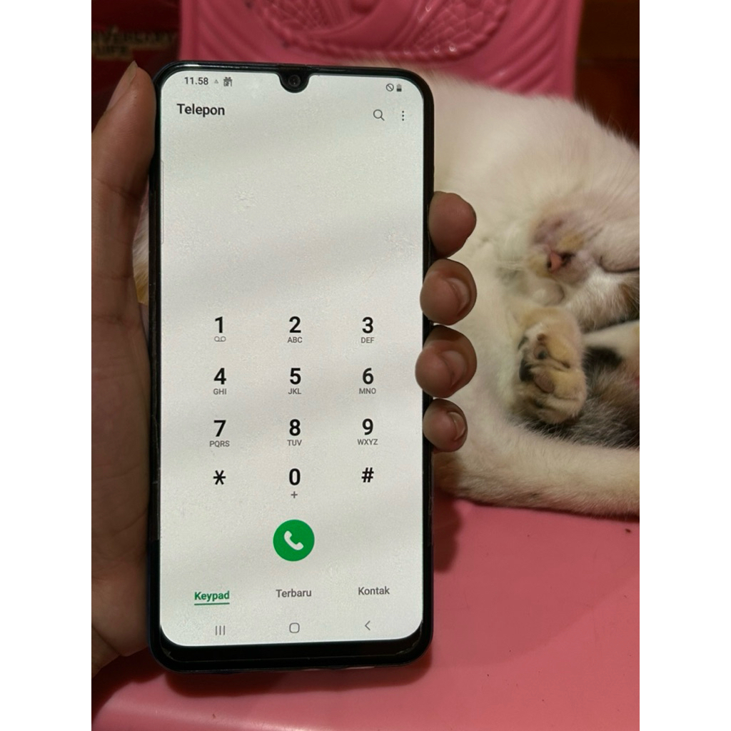 LCD+Frame Samsung A30 amoled copotan original cabutan