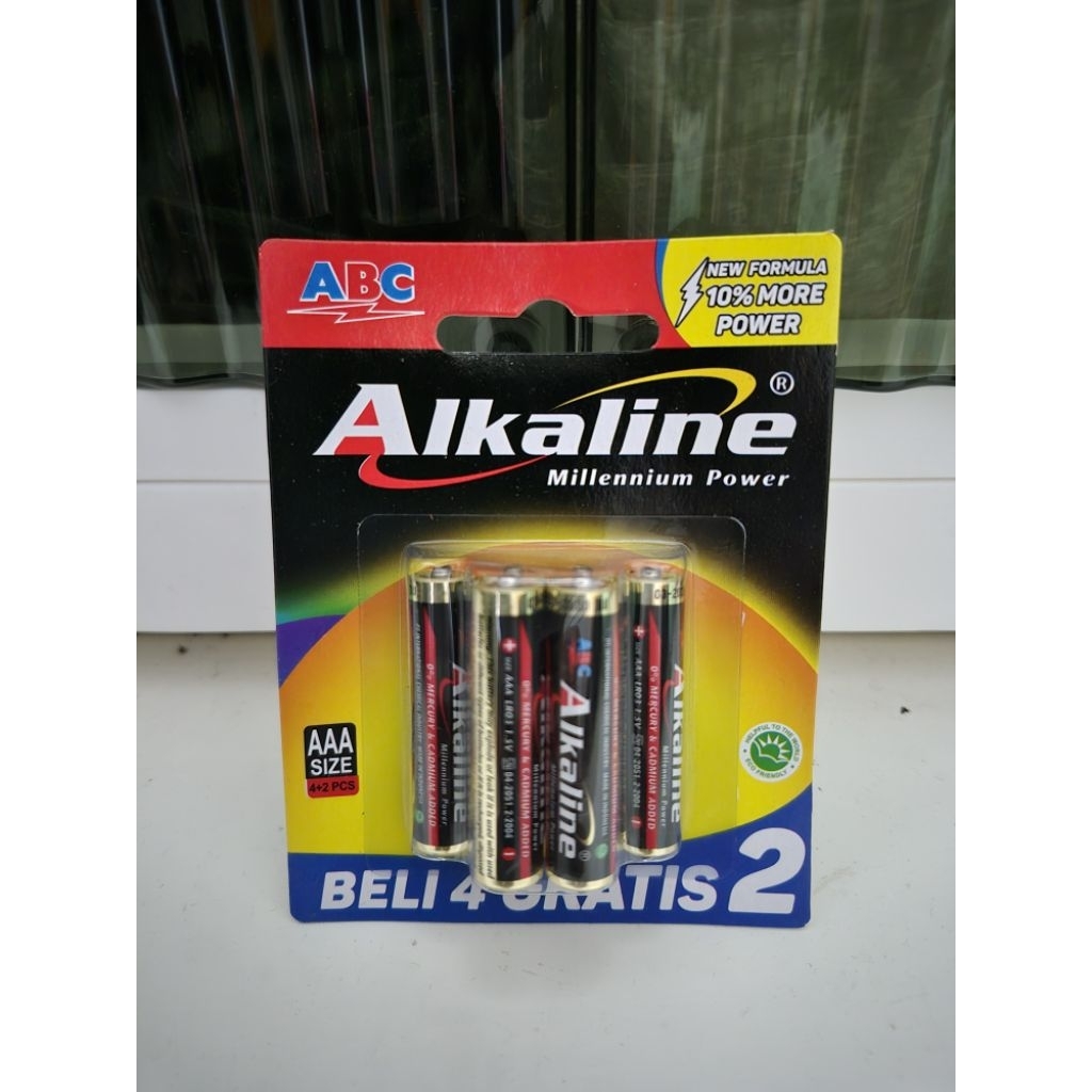 Batu batere alkaline A3 beli 4 gratis 2