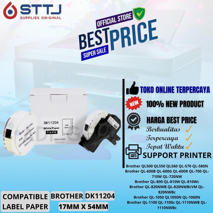 

COMPATIBLE LABEL PAPER BROTHER DK-11204 DK11204 - 17MM X 54MM