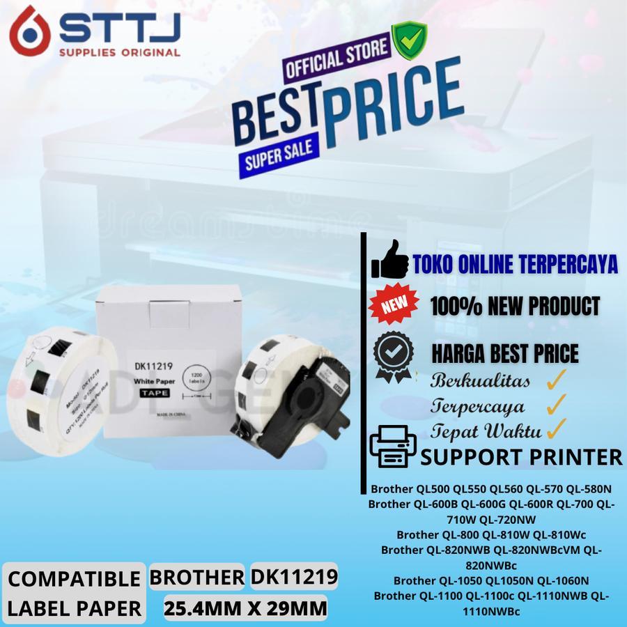 

COMPATIBLE LABEL PAPER BROTHER DK-11219 DK11219 - 25.4MM X 29MM