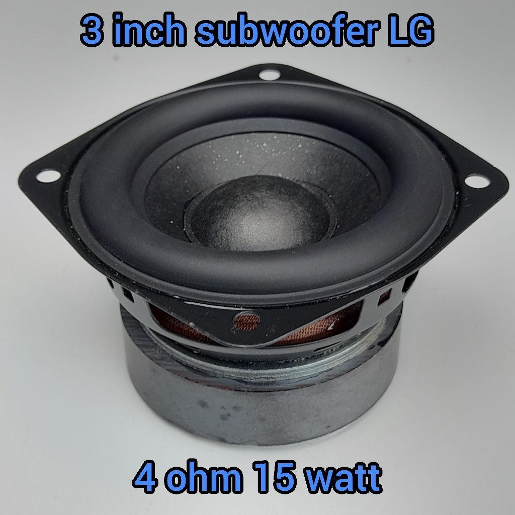LG 3 inch Subwoofer Speaker 4 Ohm 15W BASS Speaker 3 inch Car Speaker Subwoofer