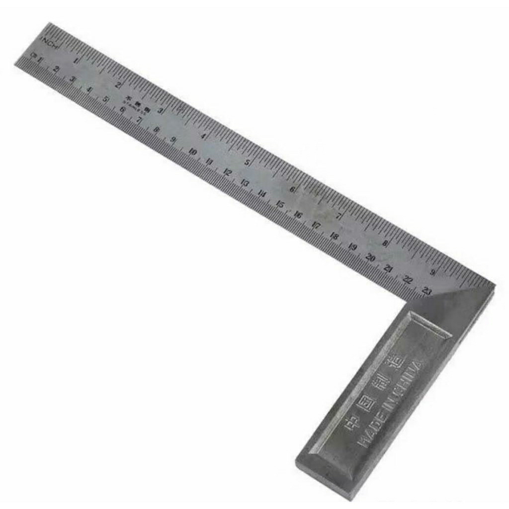 ￼Siku Meter 10" inch (25cm) 12inchHigh Quality / Siku Tukang / Penggaris Sudut