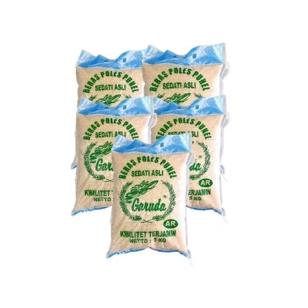 

Sedati Asli Cap Garuda Beras Poles Punel 5 Kg Beras Putih Gurih
