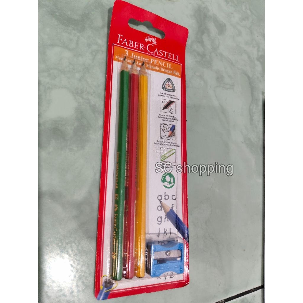 

FABER CASTELL pensil triangular 3 junior pencil