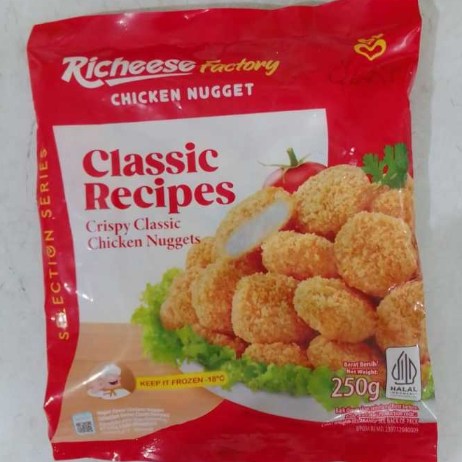 

Richeese Chicken Nugget Clasic 250gr