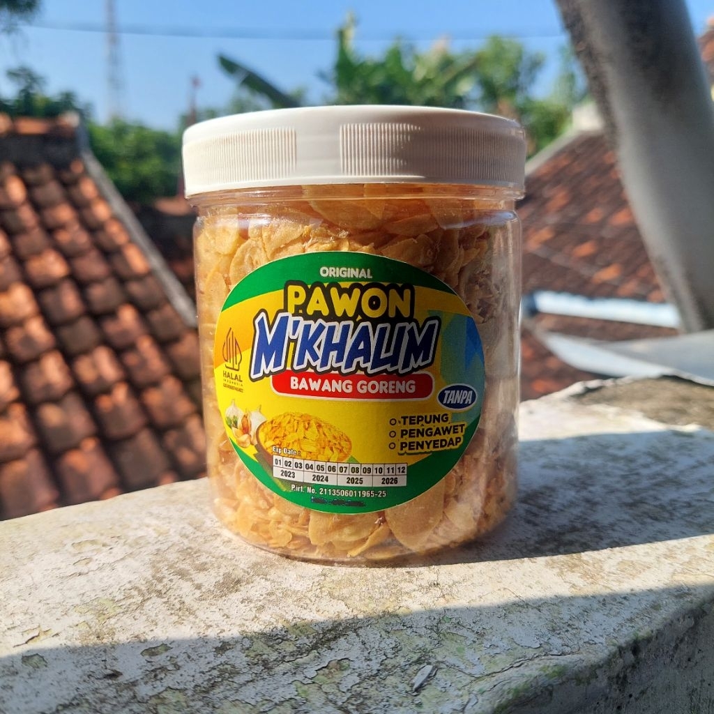 

[100% ASLI] BAWANG PUTIH GORENG TANPA CAMPURAN TEPUNG - KEMASAN TOPLES netto 70g