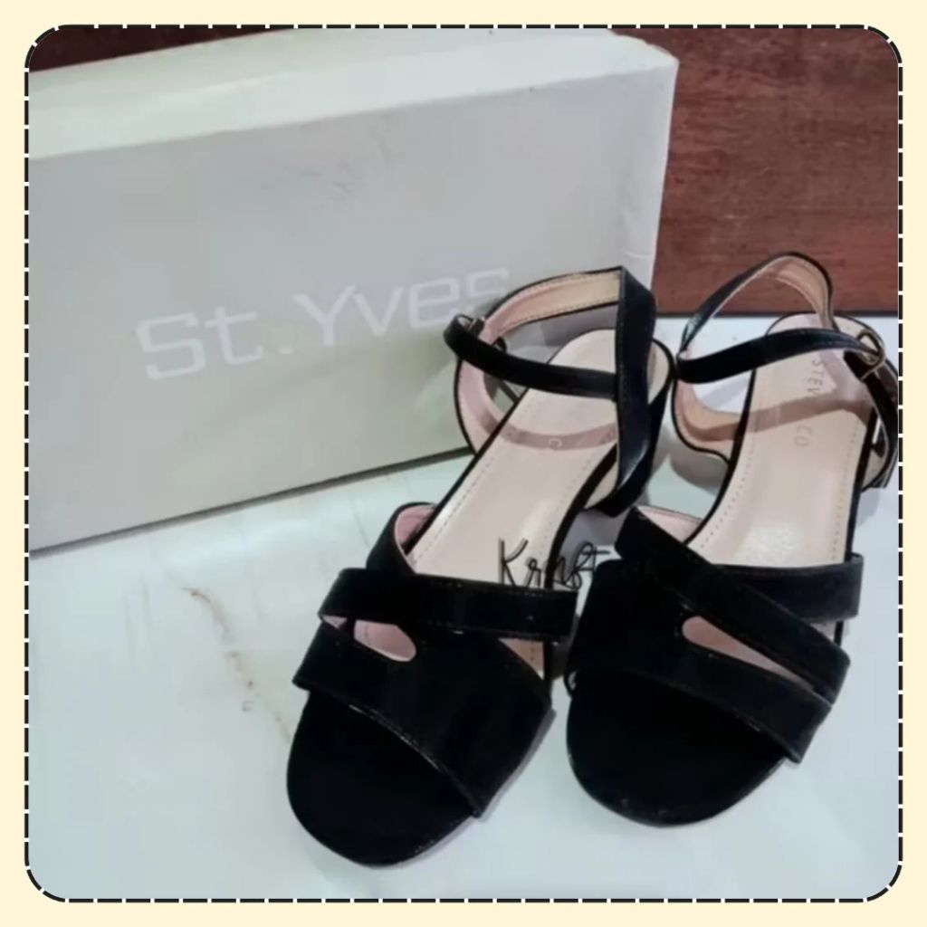 [Preloved] Steve & Co. by Laviola S795 HK Heels Hitam Wanita
