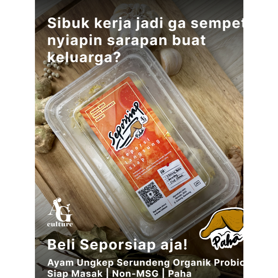 

Seporsiap Ayam Serundeng Paha | A Grow Chicken | Ayam Ungkep Goreng Serundeng | Frozen Food