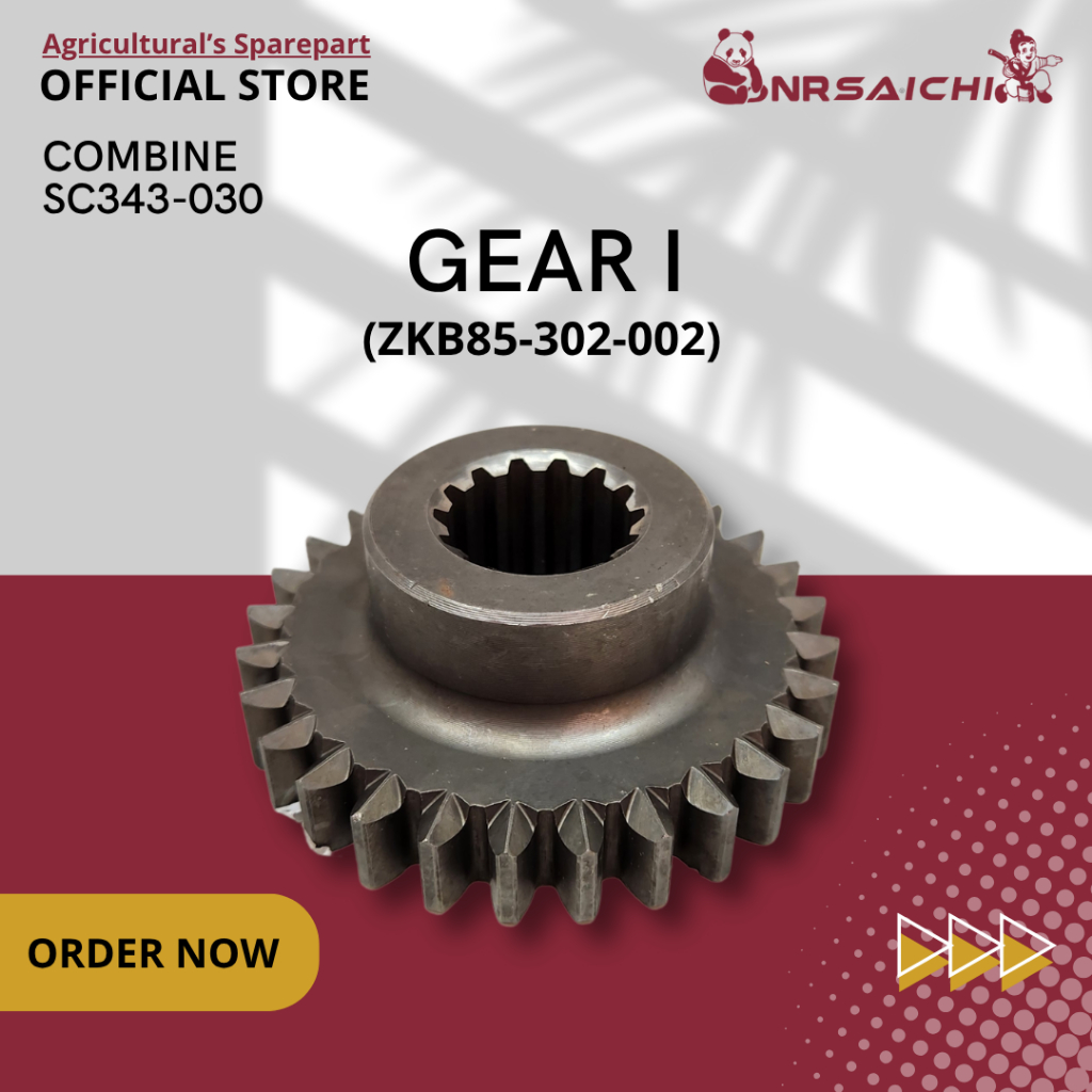 Gear I Sparepart Combine Harvester MAXXI BIMO 102 Nrsaichi