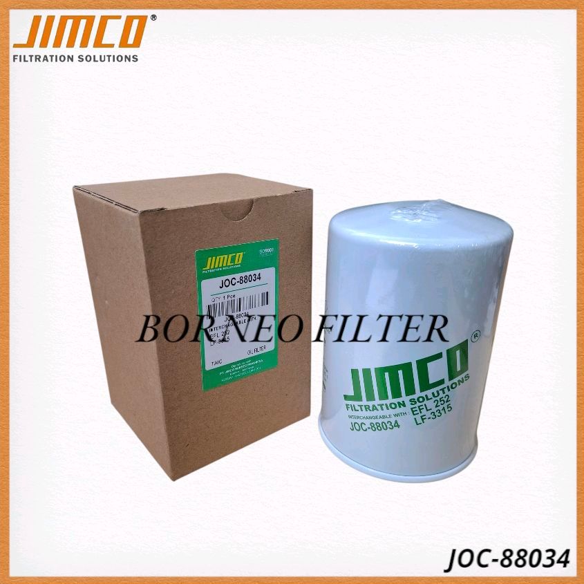 JOC-88034 Jimco Oil Filter JOC88034 B281 C-1902 C1902 SFO0252 P550166 P502072 LF3315 EFL252 LF3473 W