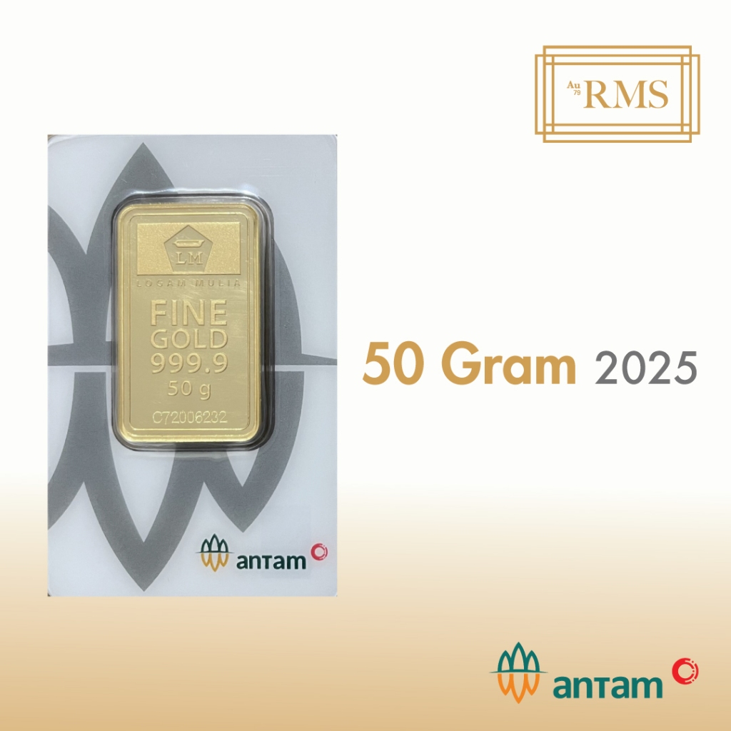 Logam Mulia Emas Antam 50 Gram Certicard