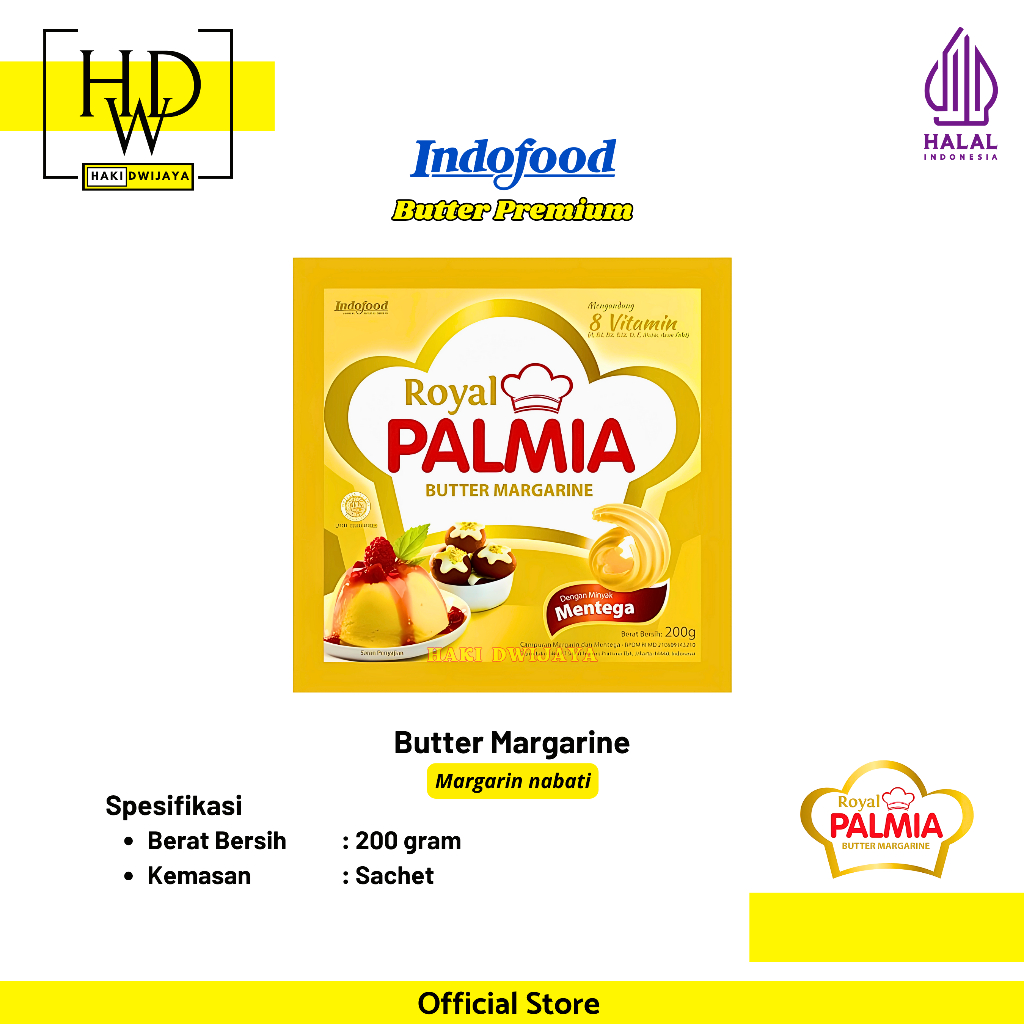 

[200gr] Royal Palmia Butter Margarin / Mentega Premium