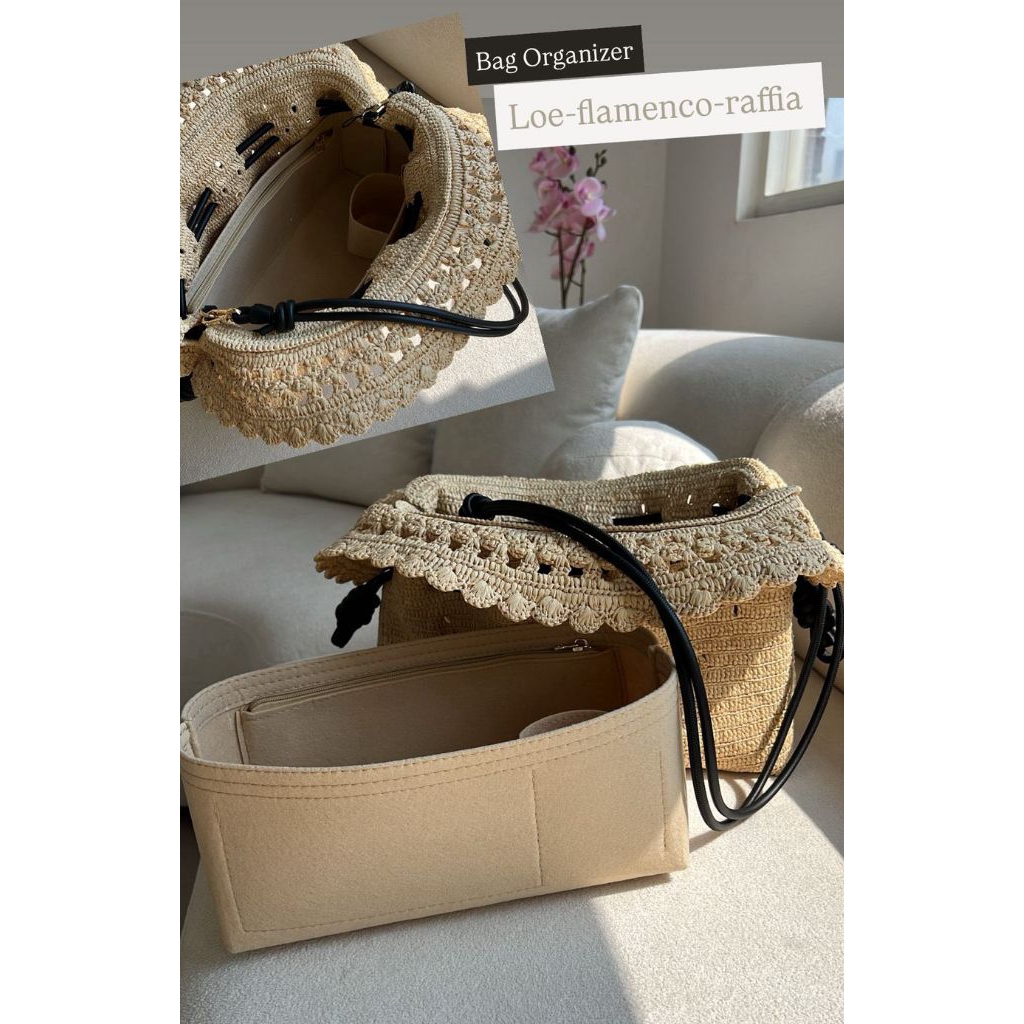 LW Flamenco Raffia Bag Organizer