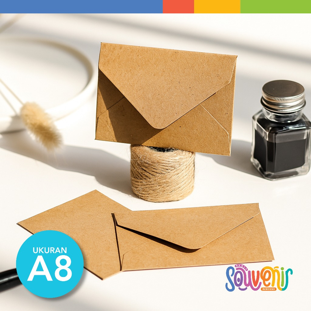 

A8 Amplop Vintage Kraft | Bahan Kraft 150GR | Ukuran 6x8 CM A8 | Amplop Murah