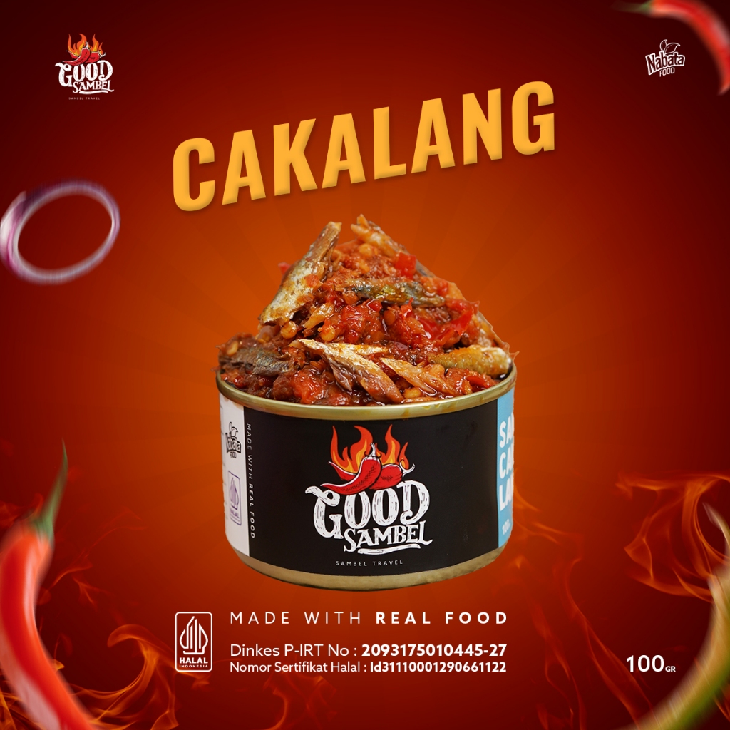 

Sambal Cakalang Good Sambal | Sambel Travel Pedas Nikmat Halal Praktis 100 gr (produk tester)