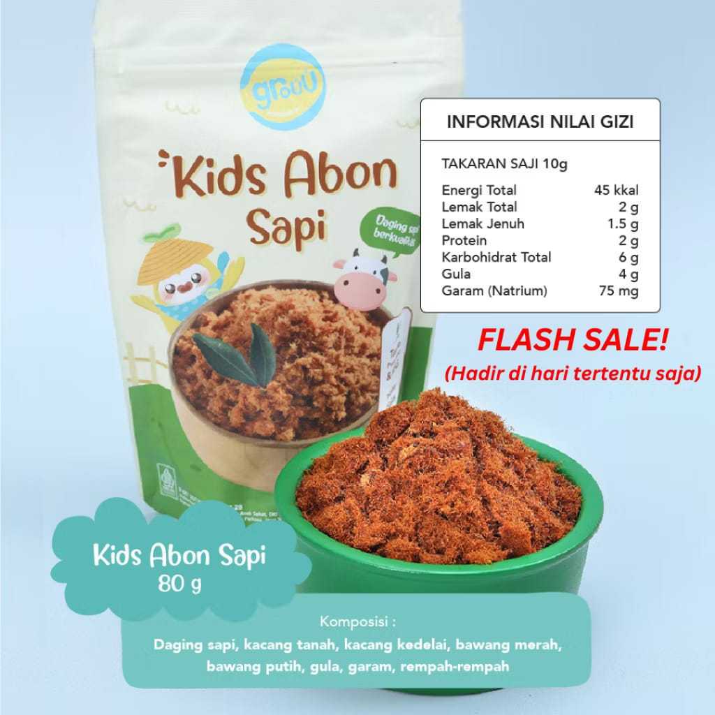 

Alan Baby Kids - Grouu Abon Kids Ayam & Sapi 12+ Bulan